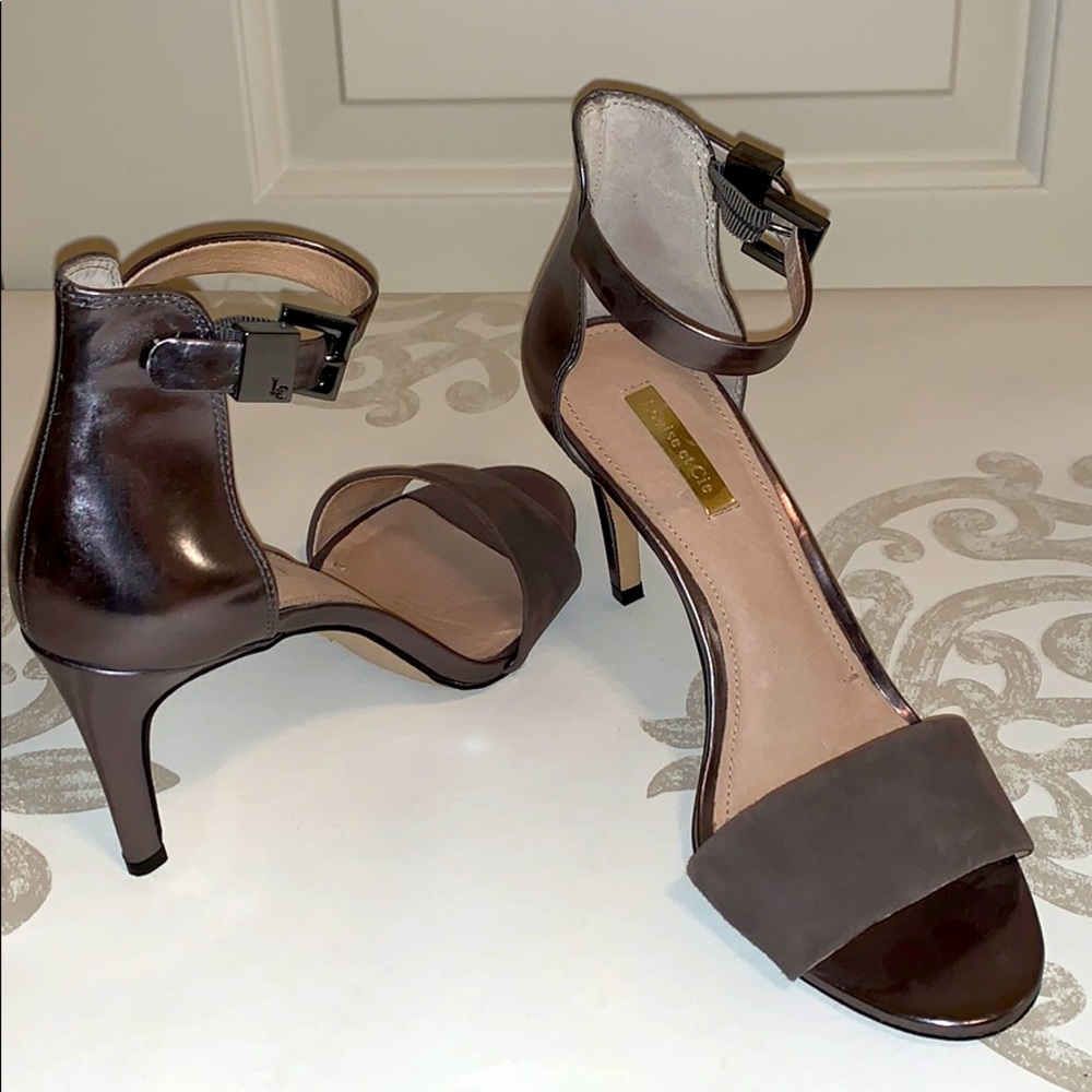 Louise et Cie 4” ankle strap open toe shoe